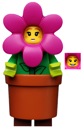 Минифигурка LEGO Flowerpot Girl, Series 18 col325 U